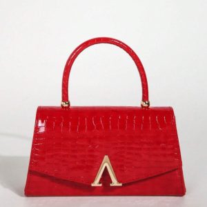 DIVINE Exquisite Patent Evening Clutch – Mini Square Chain Bag for Party, Dinner & Special Occasions